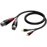 Кабель PROCAB CLA701/1.5 (2XLR-2RCA) (1,5 м)