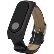 Ремешок для Xiaomi Mi Band 2 Кожаный Black