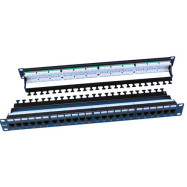 Hyperline PP3-19-24-8P8C-C6-110D Патч-панель 19", 1U, 24 порта RJ-45, категория 6, Dual IDC, ROHS