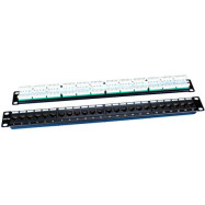 Hyperline PP3-19-24-8P8C-C5E-110D Патч-панель 19", 1U, 24 порта RJ-45, категория 5e, Dual IDC, ROHS
