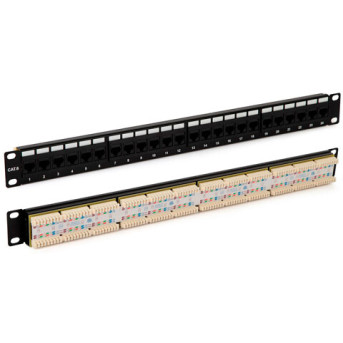 Hyperline PP3-19-24-8P8C-C6-110D Патч-панель 19", 1U, 24 порта RJ-45, категория 6, Dual IDC, ROHS - Metoo (2)