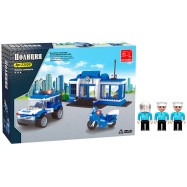 Игровой конструктор Keyixing 23509 ПОЛИЦИЯ (231 деталь в наборе)