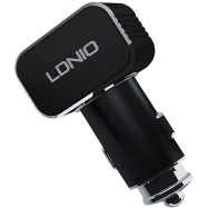 Автомобильное зарядное устройство LDNIO C306 2*USB-A 18W 5V-3.6A Auto Lightning Чёрный
