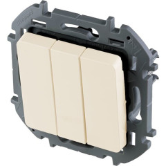 Выключатель трехклавишный Legrand 673641 Inspiria с/<wbr>у 20 А
