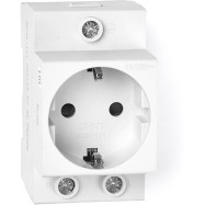 Розетка CHINT AC30-111 с ЗК на DIN-рейку