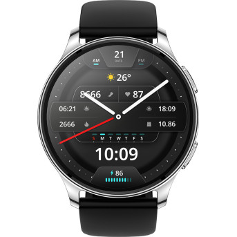 Смарт часы Amazfit Pop 3R A2319 Metallic Silver - Metoo (2)