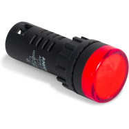 Лампа светодиодная универсальная ANDELI AD16-22D 220V AC/DC (красная)