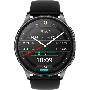 Смарт часы Amazfit Pop 3R A2319 Metallic Black - Metoo (2)