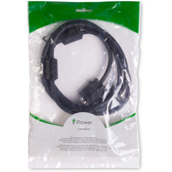 Интерфейсный кабель iPower VGA 15M/<wbr>15M 3 м. 1 в. - Metoo (4)