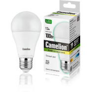 Эл. лампа светодиодная Camelion А60/3000К/E27/13Вт, Тёплый