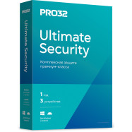 Антивирус PRO32 Ultimate Security BOX лицензия на 1 год 3ПК