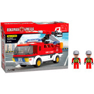 Игровой конструктор Keyixing 21503 ПОЖАРНАЯ БРИГАДА (196 деталей в наборе)