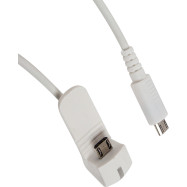 Противокражный кабель Eagle A6150BW (Reverse Micro USB - Micro USB)