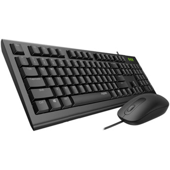 Комплект Клавиатура + Мышь Rapoo X130PRO (X130PRO) - Metoo (1)