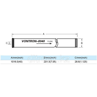 Мембрана обратного осмоса Vontron ULP440 (8040) - Metoo (4)