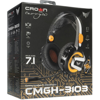 Гарнитура Crown CMGH-3103, проводная, подключение USB - Metoo (7)