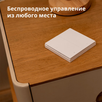 Настенный беспроводной выключатель двухклавишный Xiaomi Aqara H1 (WRS-R02) - Metoo (13)