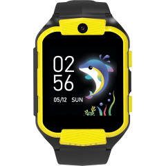 CANYON Cindy KW-41, 1.69''IPS colorful screen 240*280, ASR3603C, Nano SIM card, 192+128MB, GSM(B3/<wbr>B8), LTE(B1.2.3.5.7.8.20) 680mAh battery, built in TF card: 512MB, Yellow, host: 53.3*42.3*14.5mm strap: 230*20mm, 36g
