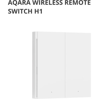 Настенный беспроводной выключатель двухклавишный Xiaomi Aqara H1 (WRS-R02) - Metoo (4)