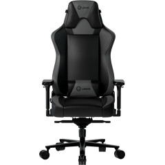 LORGAR Base 311, Gaming chair, PU eco-leather, 1.8 mm metal frame, multiblock mechanism, 4D armrests, 5 Star aluminium base, Class-4 gas lift, 75mm PU casters, Black + grey