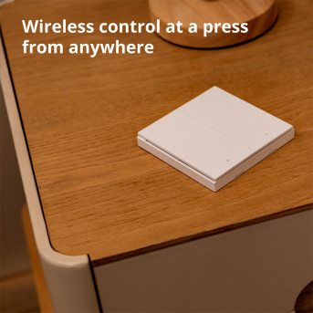 Настенный беспроводной выключатель двухклавишный Xiaomi Aqara H1 (WRS-R02) - Metoo (10)