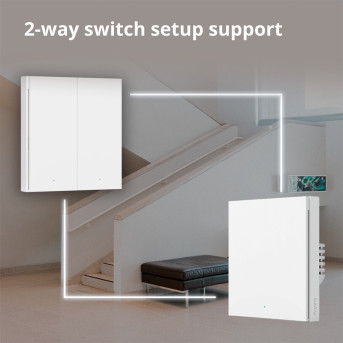 Настенный беспроводной выключатель двухклавишный Xiaomi Aqara H1 (WRS-R02) - Metoo (58)