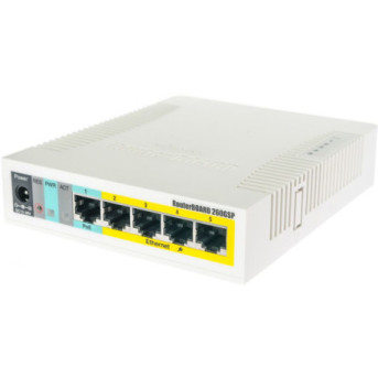 Коммутатор Mikrotik RB260GSP (1000 Base-TX (1000 мбит/<wbr>с), 1 SFP порт) - Metoo (2)