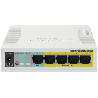 Коммутатор Mikrotik RB260GSP (1000 Base-TX (1000 мбит/<wbr>с), 1 SFP порт) - Metoo (3)