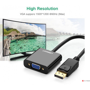 Конвертер UGREEN DP109 DP(m) to VGA(f), 20415, Black - Metoo (2)