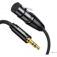 Аудиокабель UGREEN AV182 3.5mm Three-Pole Male to XLR Female Audio Cable, 2m, 20244