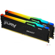 Оперативная память Kingston 32GB 5600MT/s DDR5 CL36 DIMM (Kit of 2) FURY Beast RGB EXPO