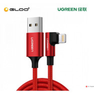 Кабель Ugreen US299 Angled Lightning To USB 2.0 A Male Cable(90°  Angle)/Red 1M, 60555