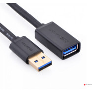 Кабель UGREEN US129 USB 3.0 Extension Male Cable 2m (Black), 10373