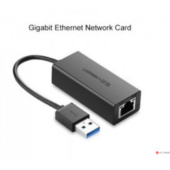 Конвертер сигнала UGREEN CR111 USB 3.0 Gigabit Ethernet Adapter (Black)
