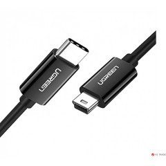 Кабель UGREEN US242 USB-C Male to Mini USB Male Nickle Plated ABS Case 2m (Black) 70873