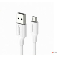 Кабель Ugreen US289 Micro USB Male To USB 2.0 A  Male Cable 2M (White), 60143