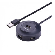 HUB UGREEN CR106 USB 2.0 Hub 4 Ports 1m (Black). 20277
