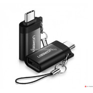 Переходник-адаптер UGREEN US270 Type C to USB 3.0 A Adapter Cable with Lanyard (Space Gray)