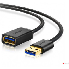 Кабель UGREEN US129 USB 3.0 Extension Male Cable 3m (Black), 30127