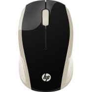 Беспроводная компьютерная мышь HP 2HU83AA, 200 Silk Gold, 1000 dpi, USB золотистый