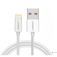 Кабель Ugreen US155 Lightning To USB 2.0 A Male Cable/White 1.5M, 80315