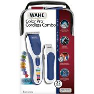 Машинка для стрижки волос Wahl Color Pro Cordless Combo бело-синий