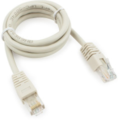 Патч-корд UTP Cablexpert PP6U-1M кат.6, 1м, литой, многожильный (серый)