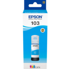 Чернила Epson C13T00S24A для 103 EcoTank L3100/<wbr>L3101/<wbr>L3110/<wbr>L3150 голубой