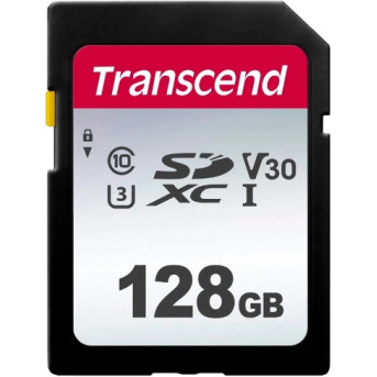 Карта памяти SD 128GB Class 10 U3 Transcend TS128GSDC300S - Metoo (1)