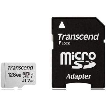 Карта памяти MicroSD 128GB Class 10 U3 Transcend TS128GUSD300S-A - Metoo (1)
