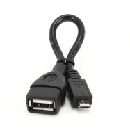 Кабель USB 2.0 OTG Cablexpert A-OTG-AFBM-001 USBAF/MicroBM 0.15м