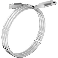 Кабель Olmio Magnet Type-C белый