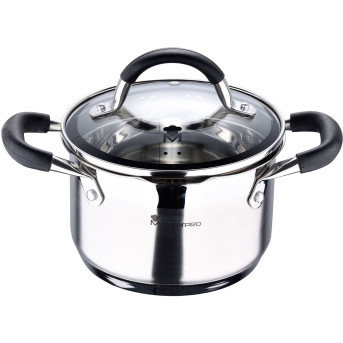 Кастрюля Bergner Foodies MP BGMP-1504-BK 16x10 cm 1.8L - Metoo (1)