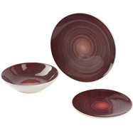 Набор посуды Bergner Classique BG BG-10233-RD (12 тарелок) красный
